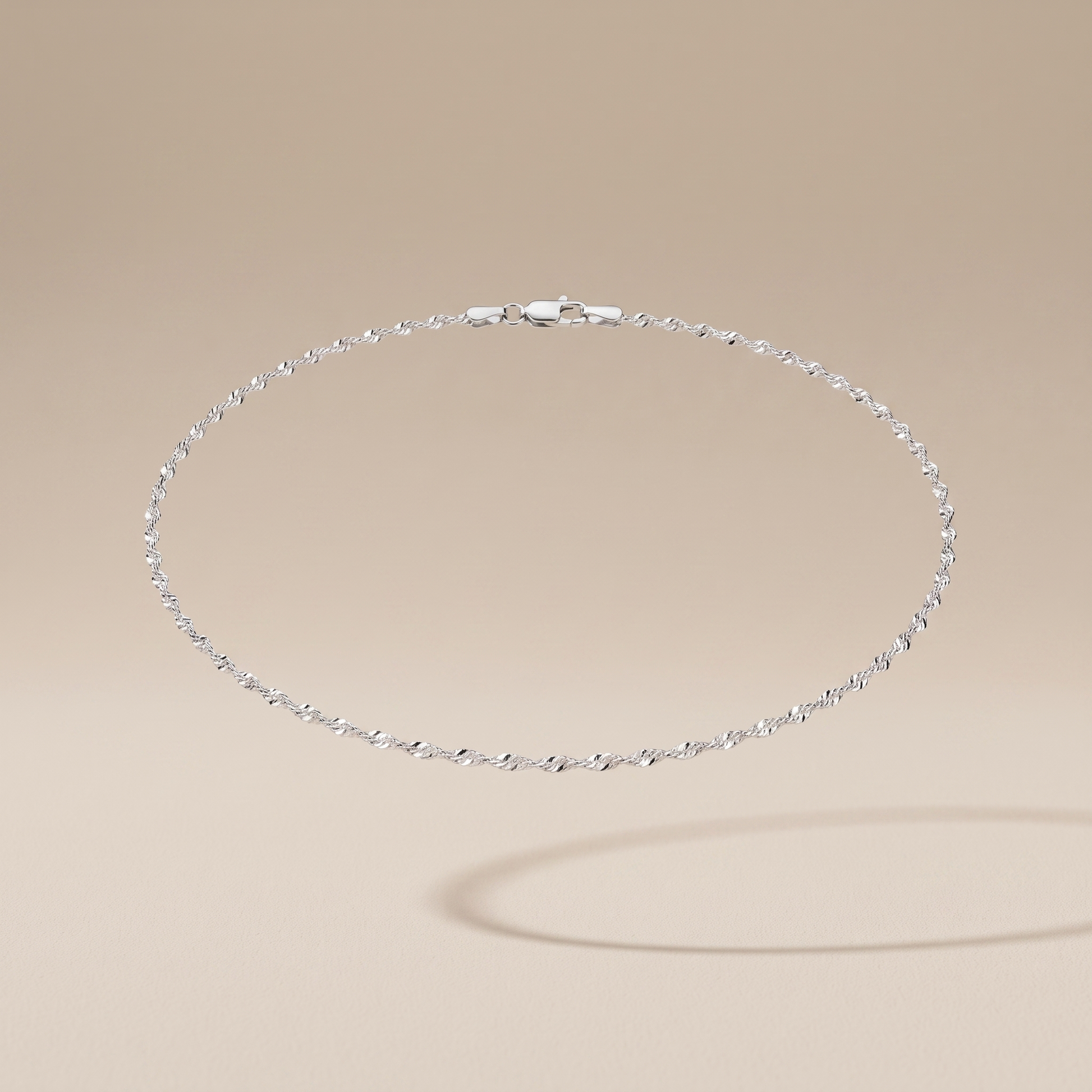 Asea Ericeira Dainty Chain Necklace — Silver Color
