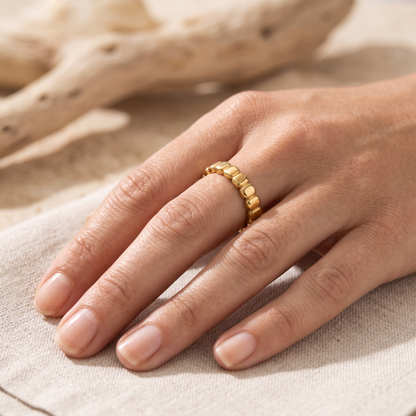 Asea Bead Stacking Ring — worn by model
