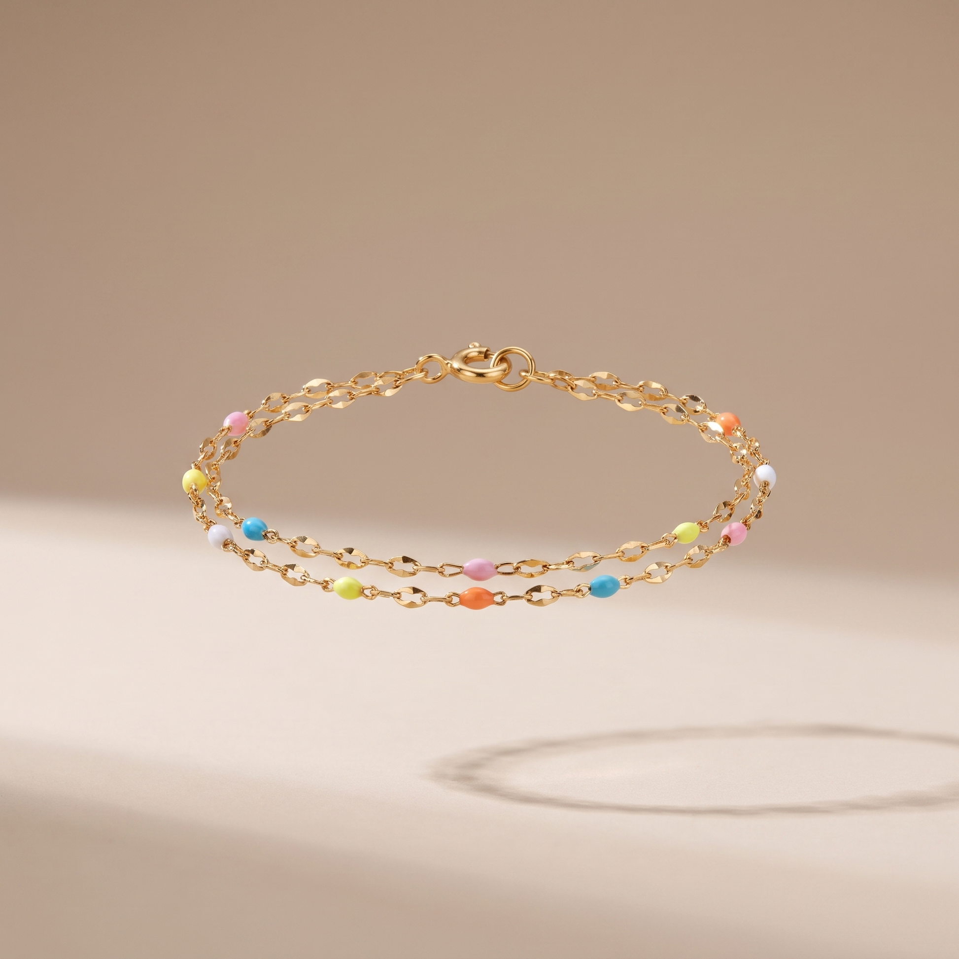 Asea Dainty Rainbow Bracelet — front view