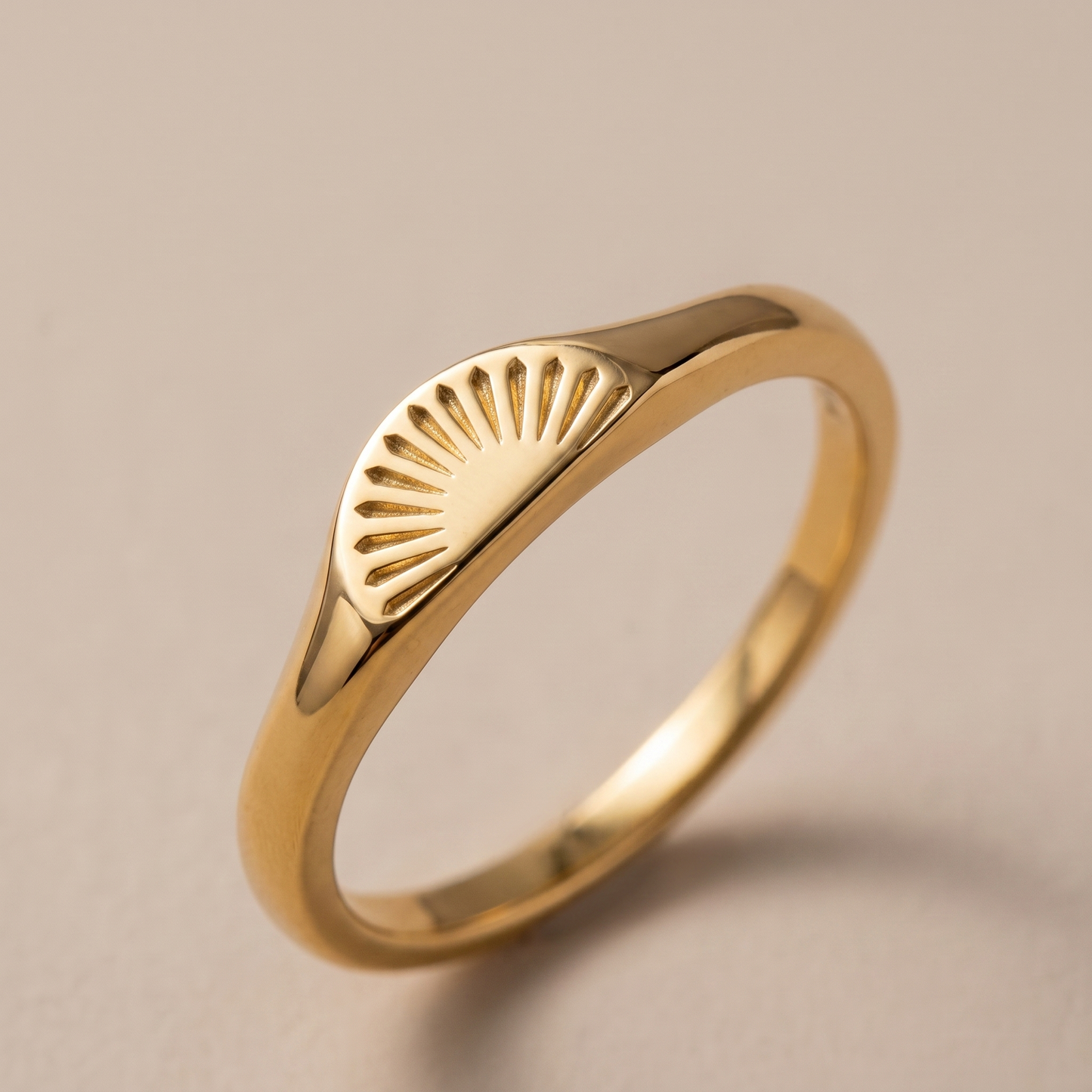 Asea Sunrise Stacking Ring — close-up detail