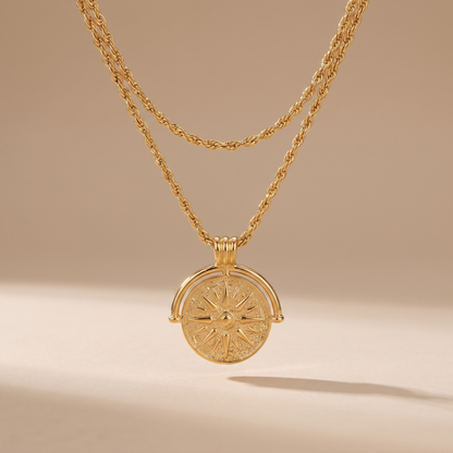 Asea Sundrenched Necklace Duo — front view