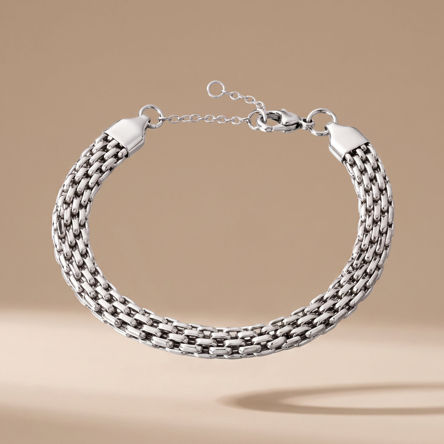 Asea Cadaques Woven Bracelet — Silver Color