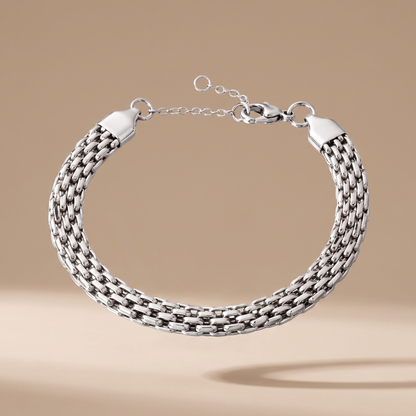 Asea Cadaques Woven Bracelet — Silver Color