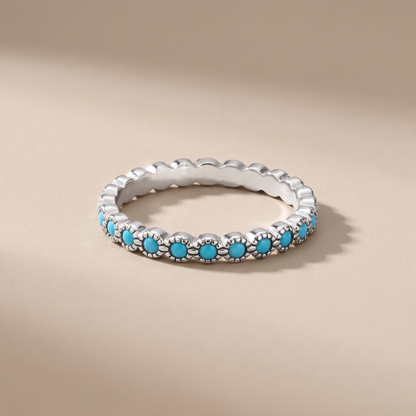 Asea Azure Turquoise Ring — Silver color