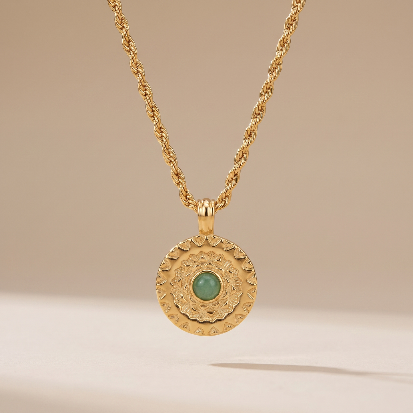Asea Andean Sun Aventurine Necklace — front view