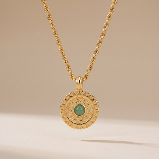 Asea Andean Sun Aventurine Necklace — front view