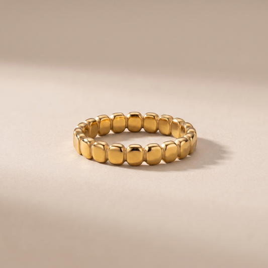 Asea Bead Stacking Ring — front view