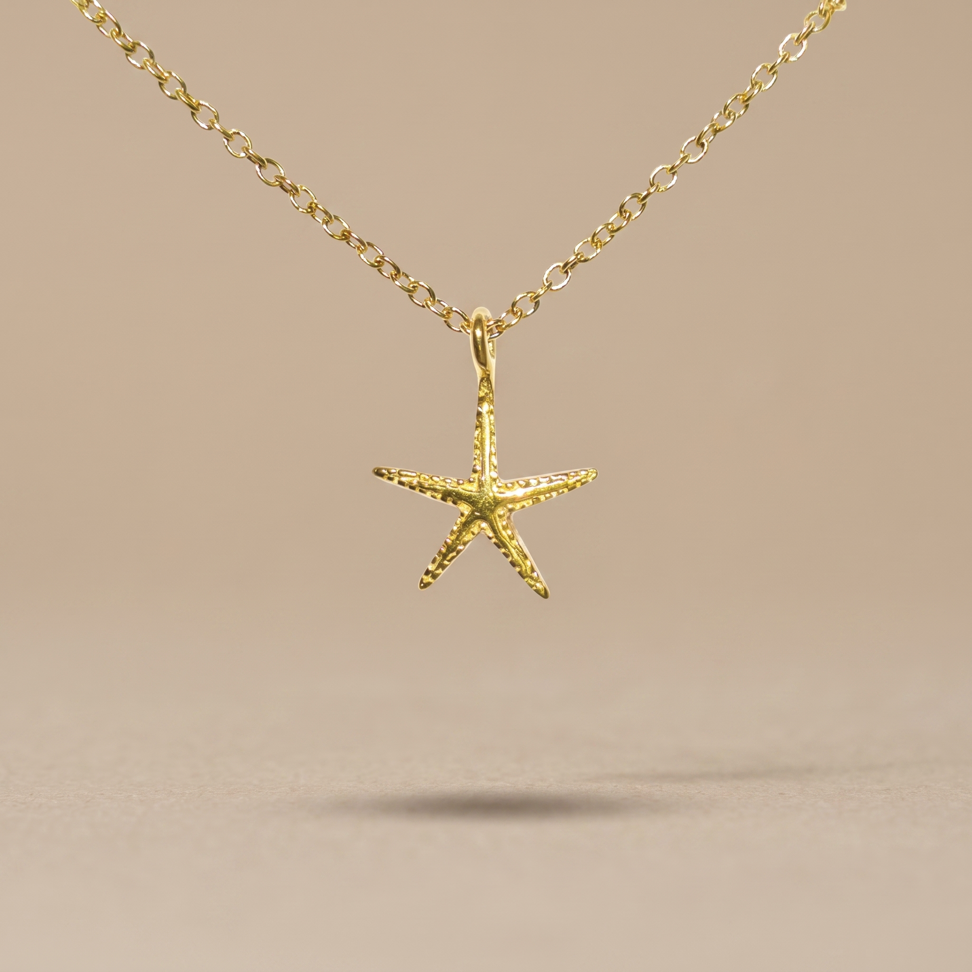 Asea Starfish Charm Necklace — front view