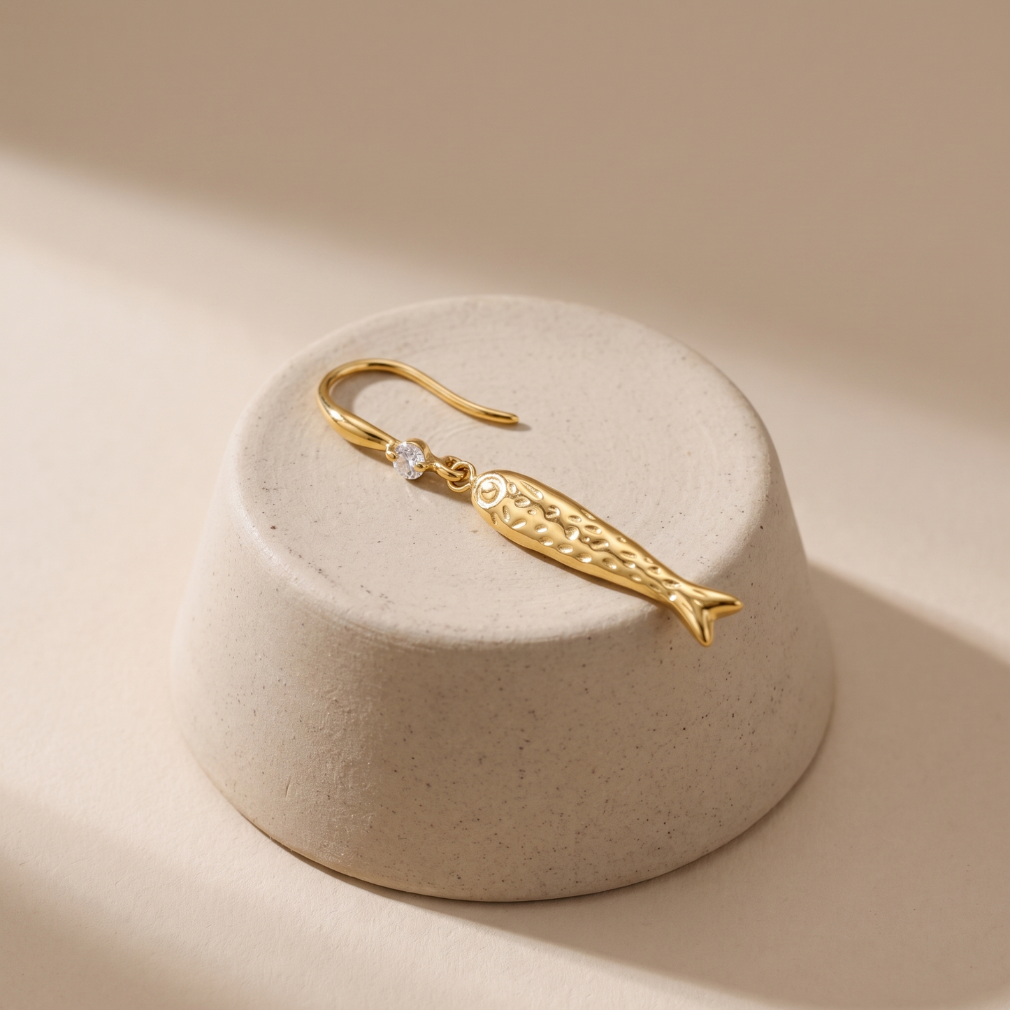 Asea Lucky Fish Drop Earrings — angle