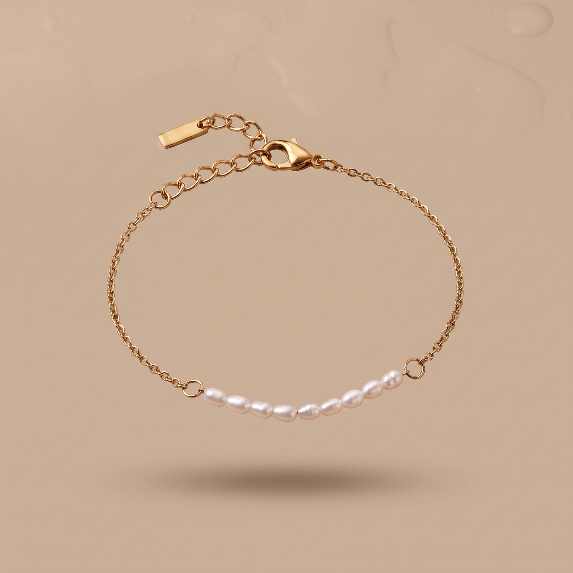 Asea Dainty Freshwater Pearl Bracelet — front view