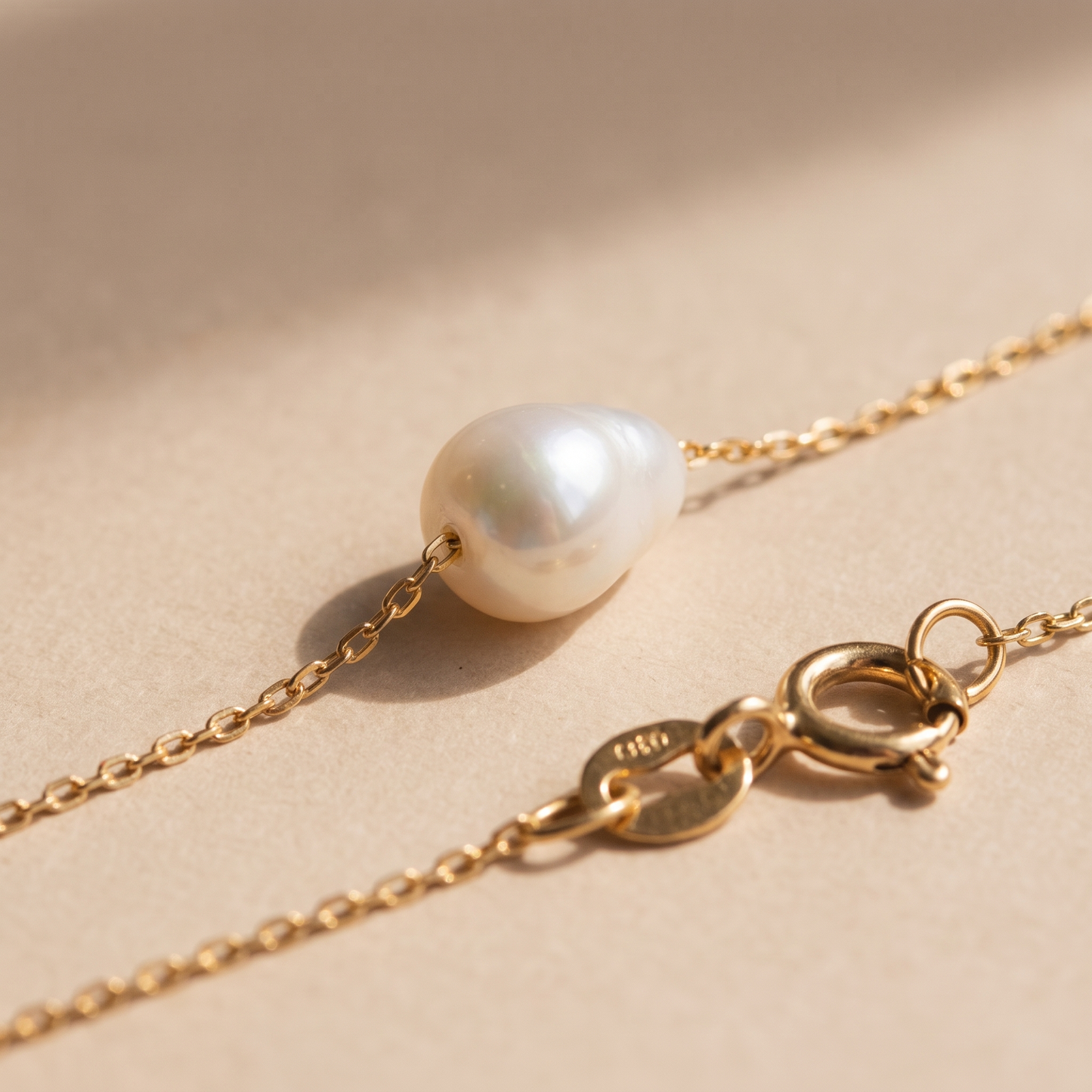 Asea Baroque Freshwater Pearl Choker — close-up detail