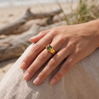Asea Blossom Zircon Ring — worn by model