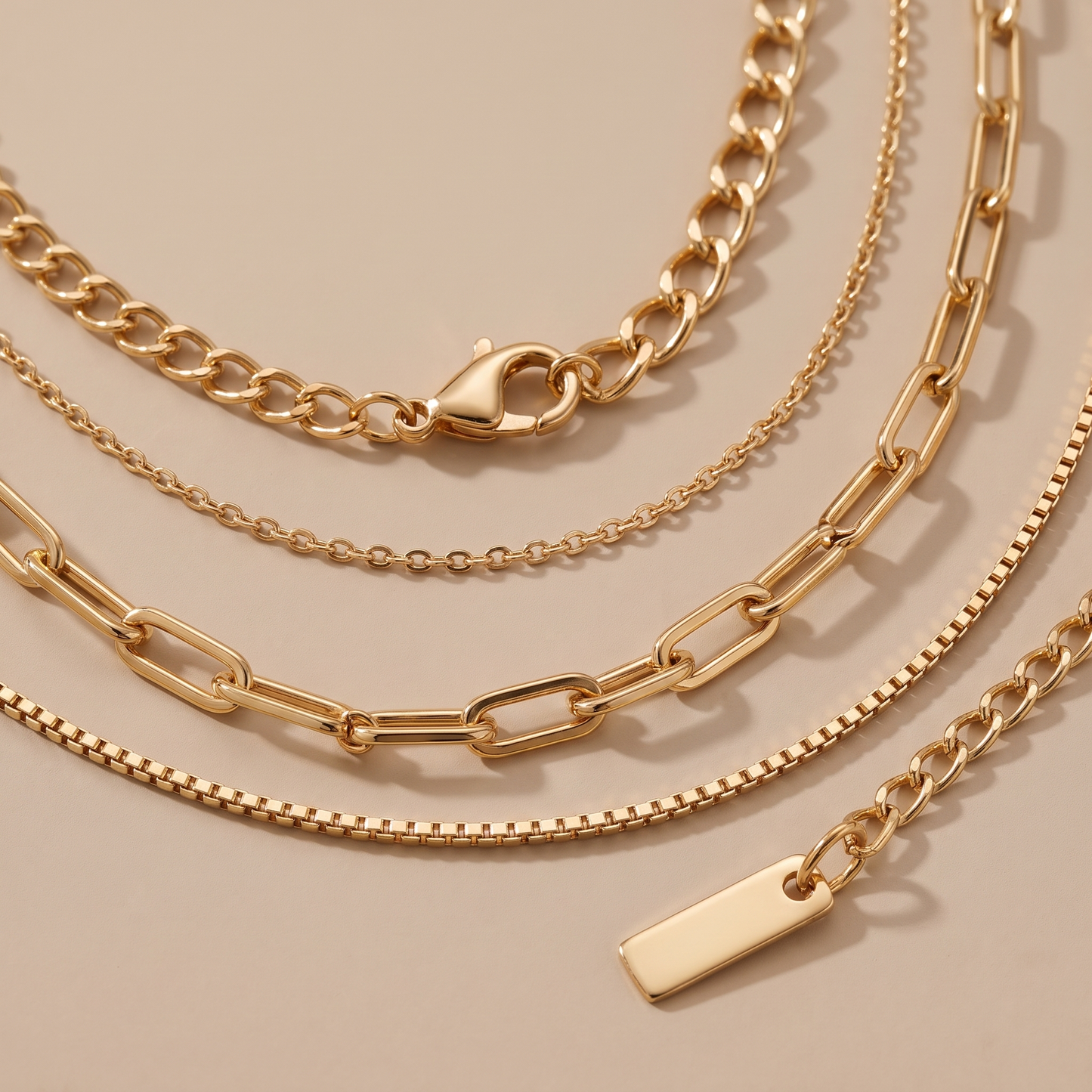 Asea Culebra Triple Layered Necklace — close-up detail