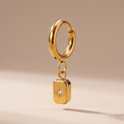 Asea Celestial Charm Hoops — front view