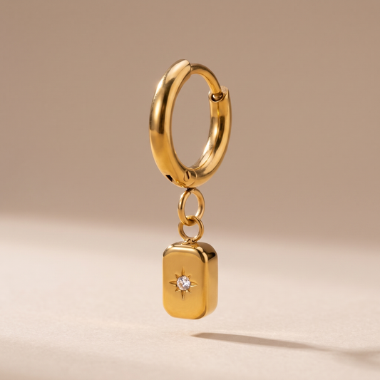 Asea Celestial Charm Hoops — front view