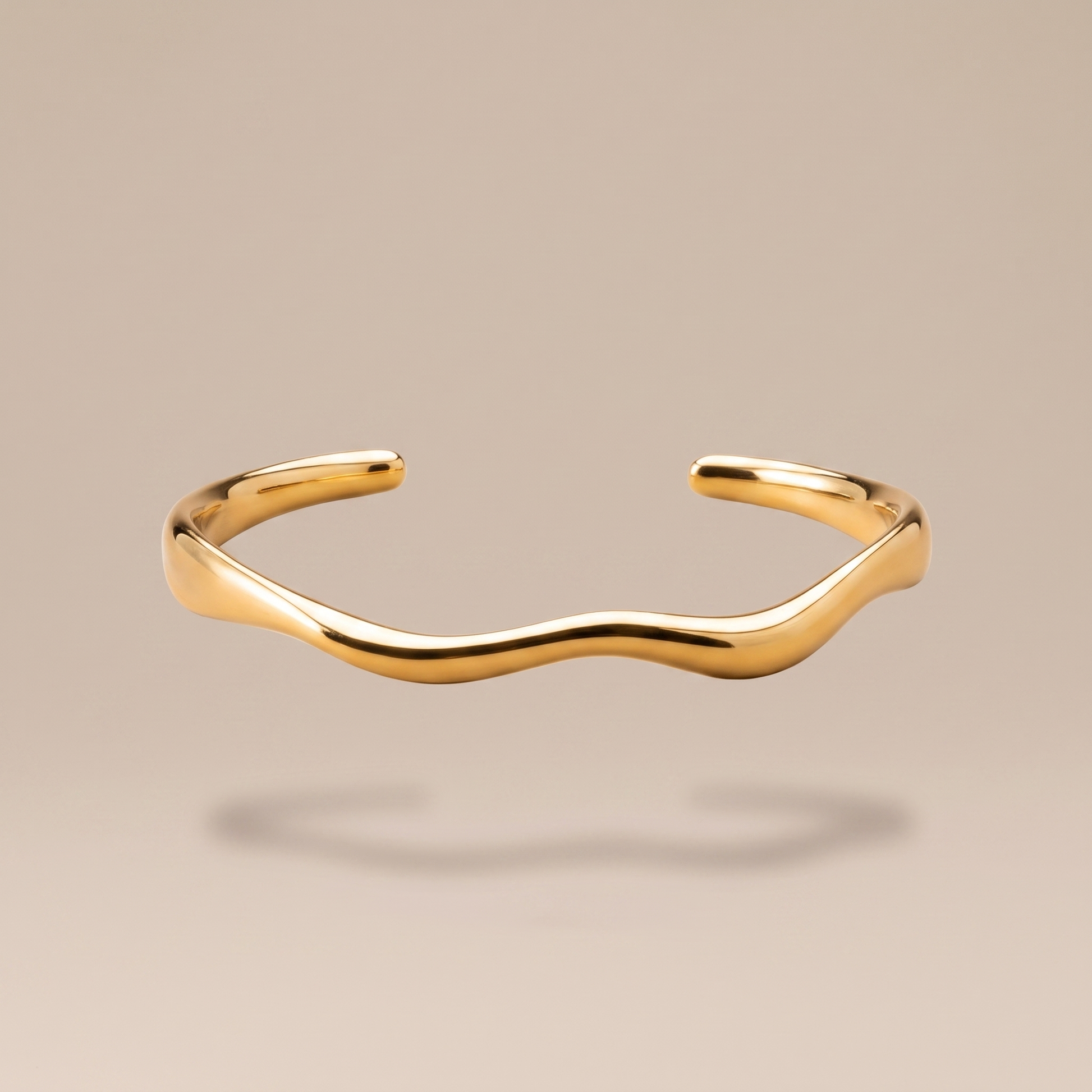 Asea Calla Wave Cuff — front view
