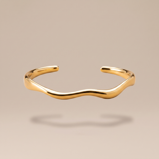 Asea Calla Wave Cuff — front view