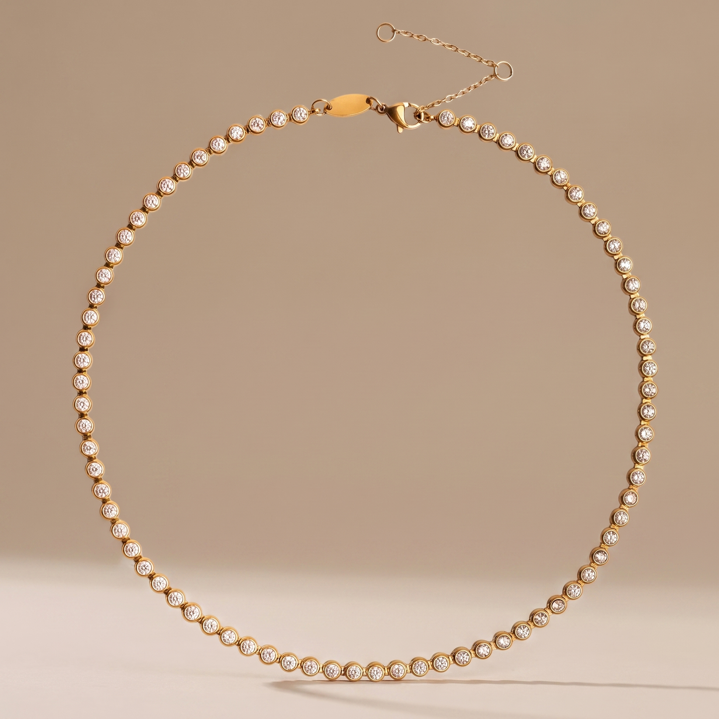 Asea Zircon Tennis Choker — front view