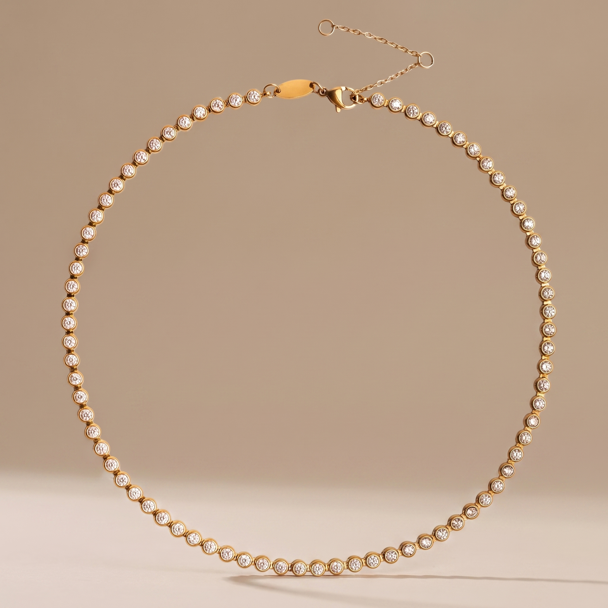 Asea Zircon Tennis Choker — front view