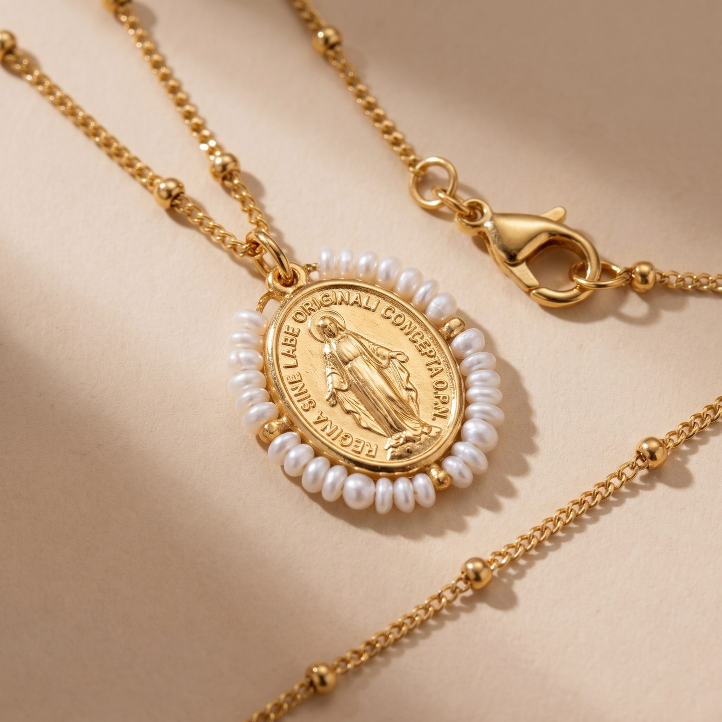 Asea Maris Pearl Necklace — close-up detail