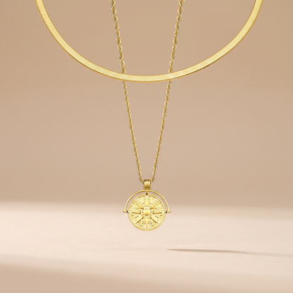 Asea Golden Glow Jewellery Set — front view