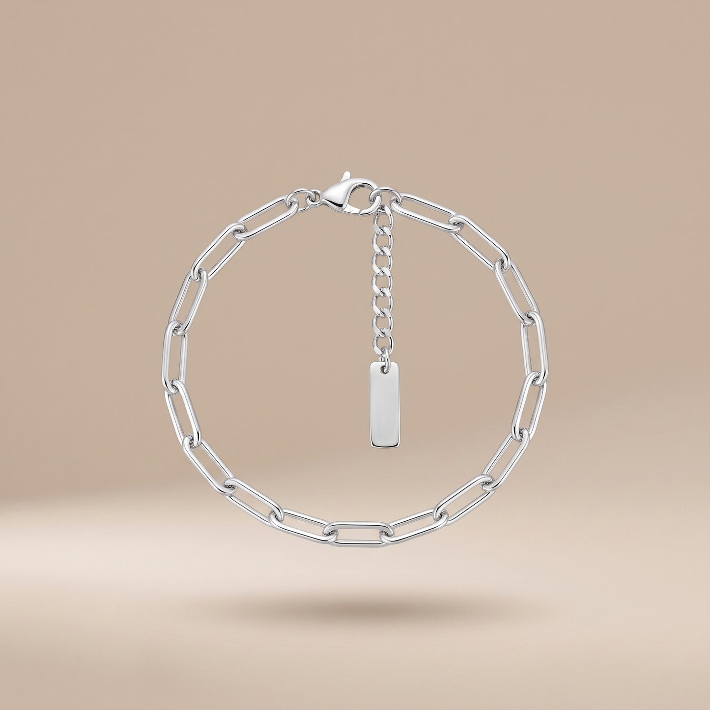 Asea Vieques Paperclip Chain Bracelet — Silver color