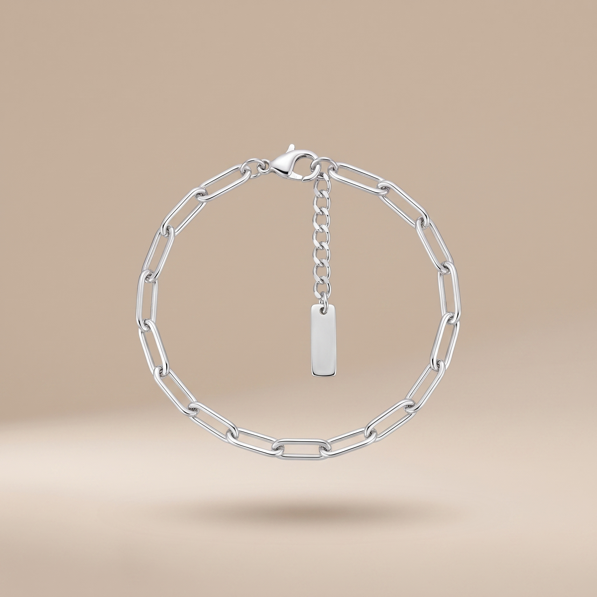 Asea Vieques Paperclip Chain Bracelet — Silver color