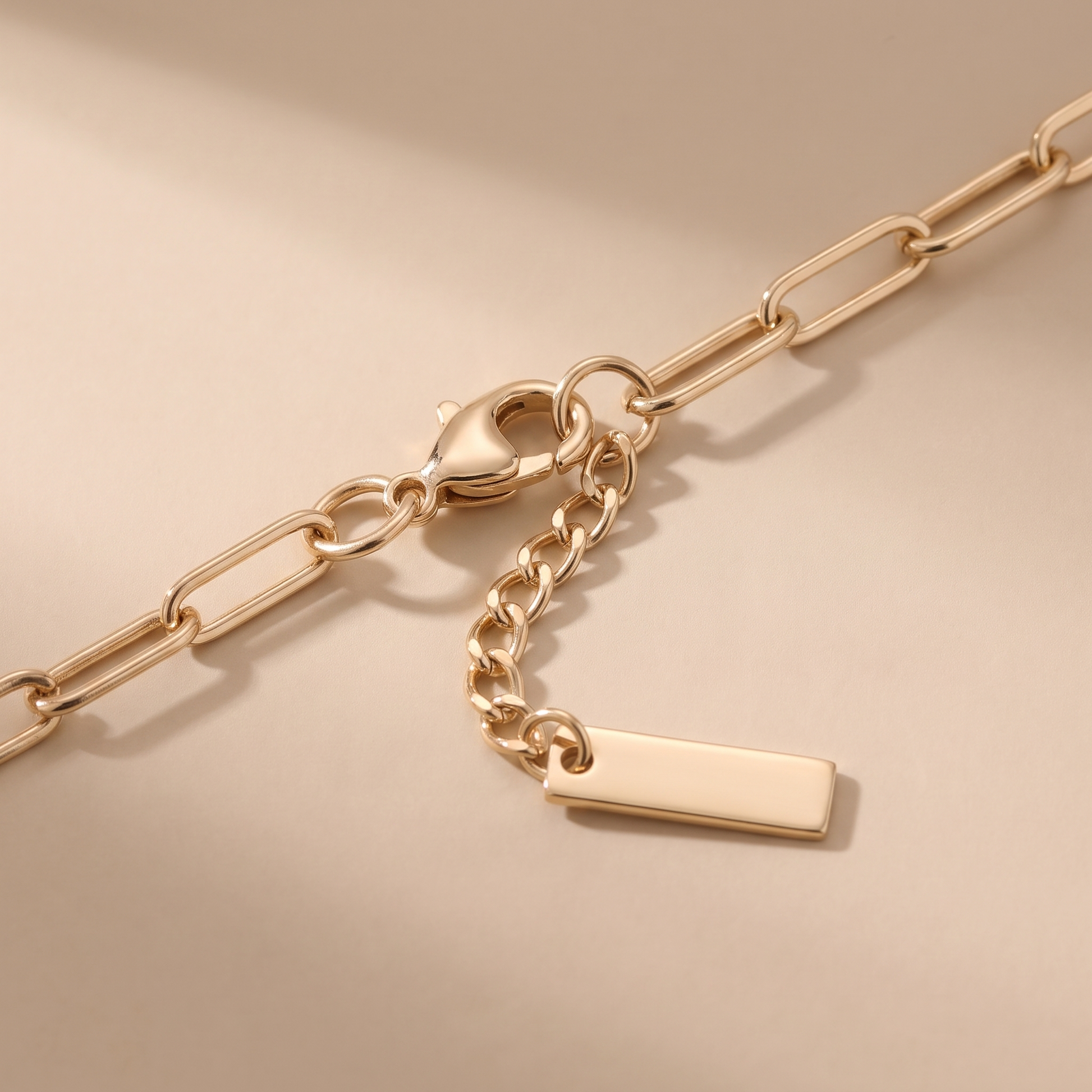 Asea Vieques Paperclip Chain Bracelet — close-up detail