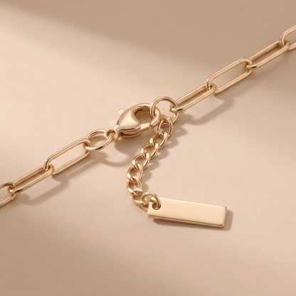 Asea Vieques Paperclip Chain Bracelet — close-up detail