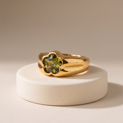 Asea Blossom Zircon Ring — angle