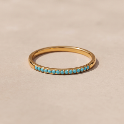 Asea Dainty Turquoise Ring — close-up detail