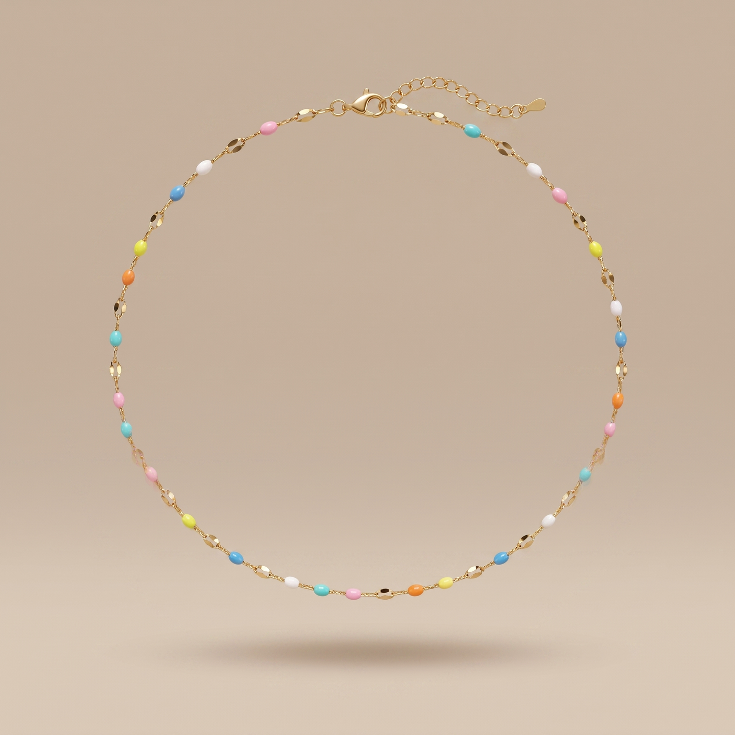 Asea Dainty Rainbow Choker — 14K Gold Color