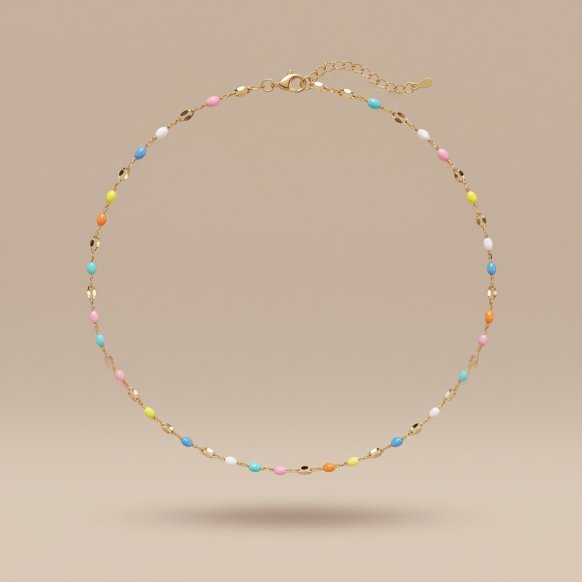 Asea Dainty Rainbow Choker — 14K Gold Color