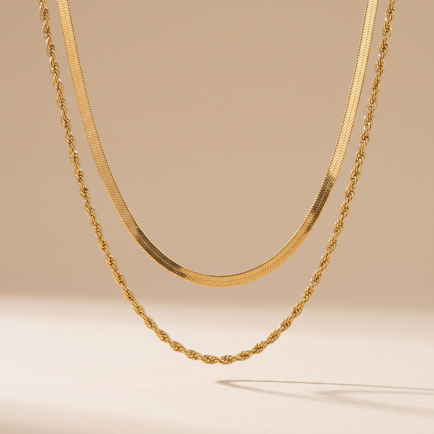 Asea Altea Double Layered Necklace — front view