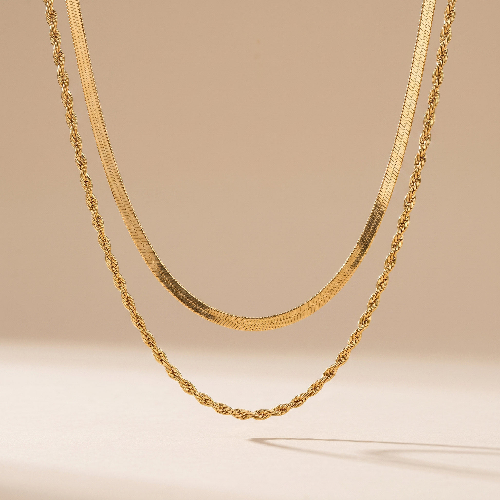 Asea Altea Double Layered Necklace — front view