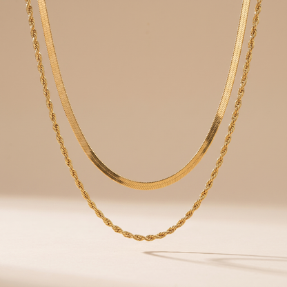 Asea Altea Double Layered Necklace — front view