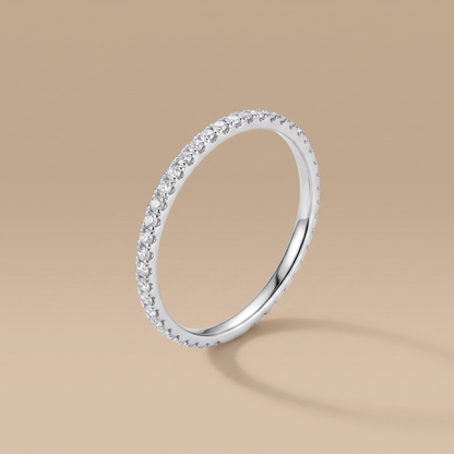 Asea Glimmer Zircon Ring — Silver color