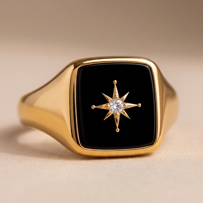 Asea Umbra North Star Ring — close-up detail