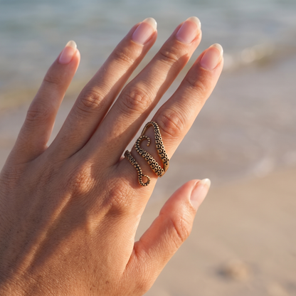 Asea Octopus Tentacle Wrap Ring — worn by model