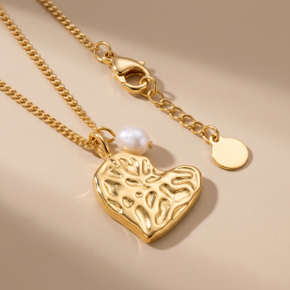 Asea Valentine Heart Necklace — close-up detail