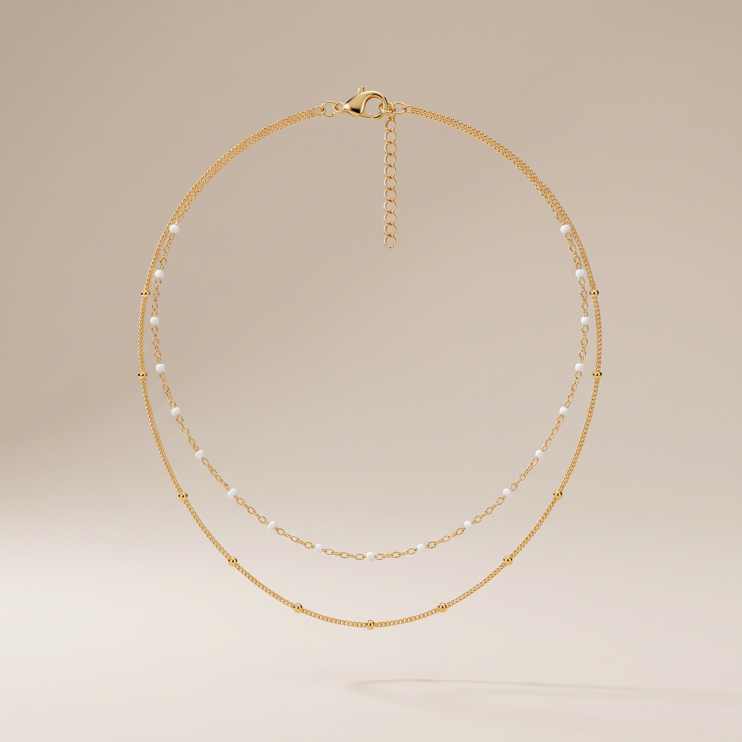 Asea Twin Beaded Choker — front view
