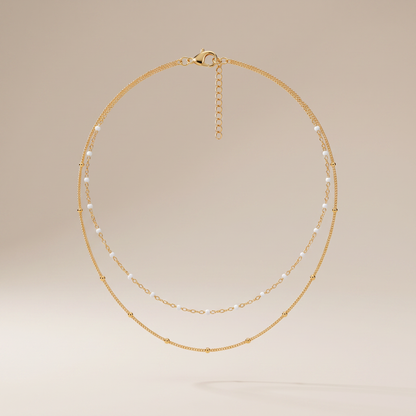 Asea Twin Beaded Choker — front view