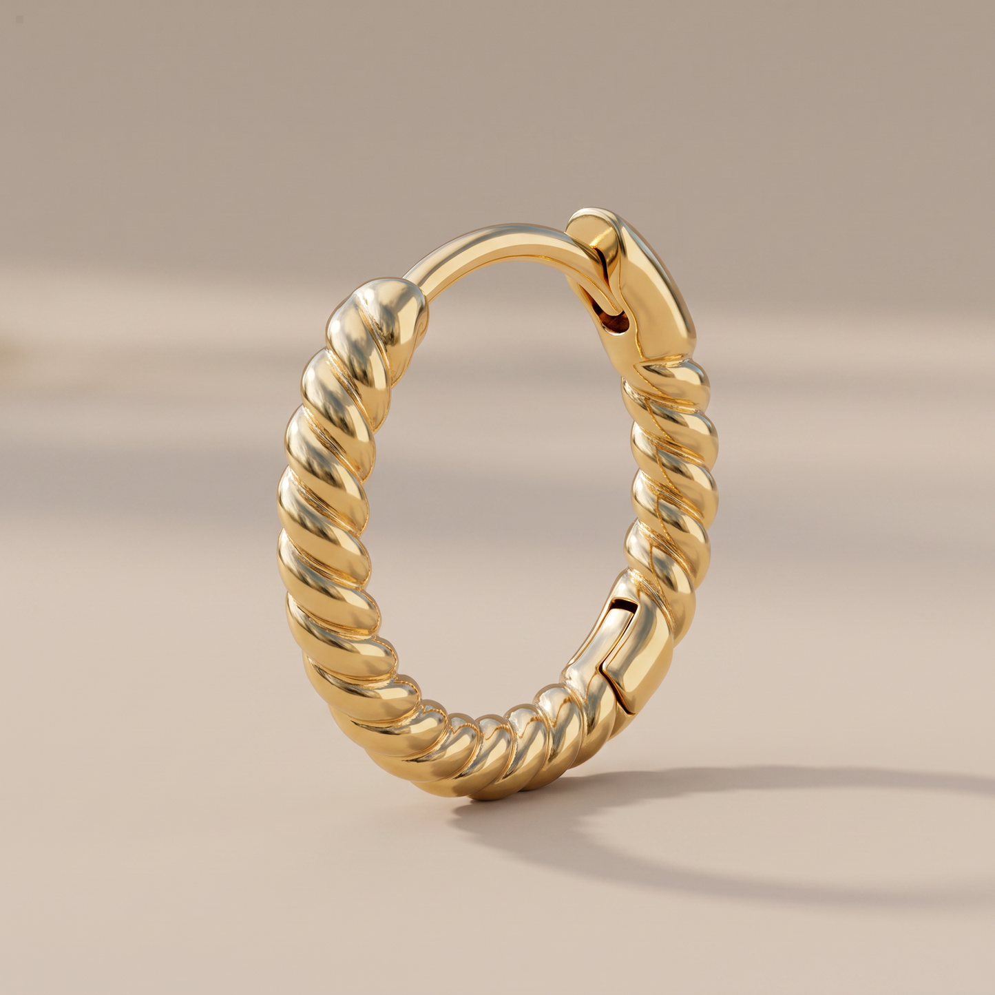 Asea Rope Twist Hoops — front view