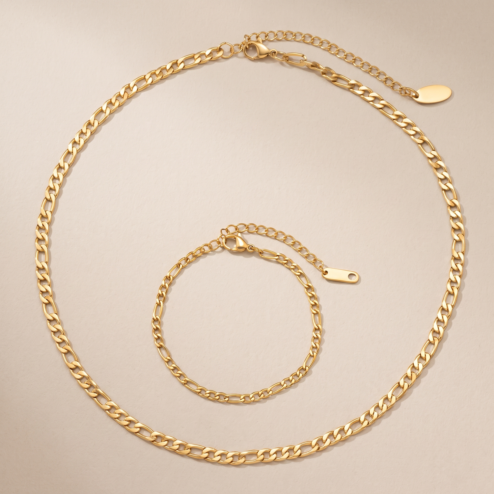 Asea Figaro Chain Duo Set — front view