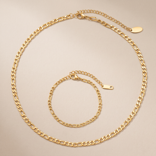 Asea Figaro Chain Duo Set — front view