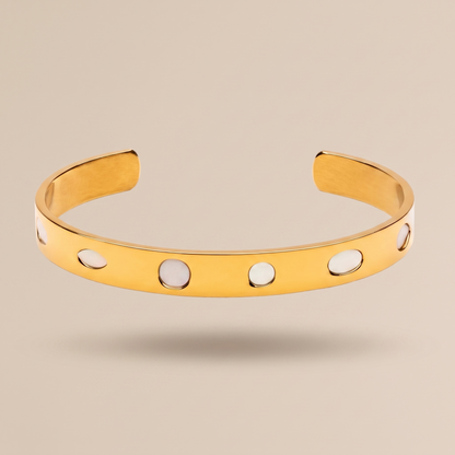 Asea Mother-of-Pearl Inlay Cuff — front view