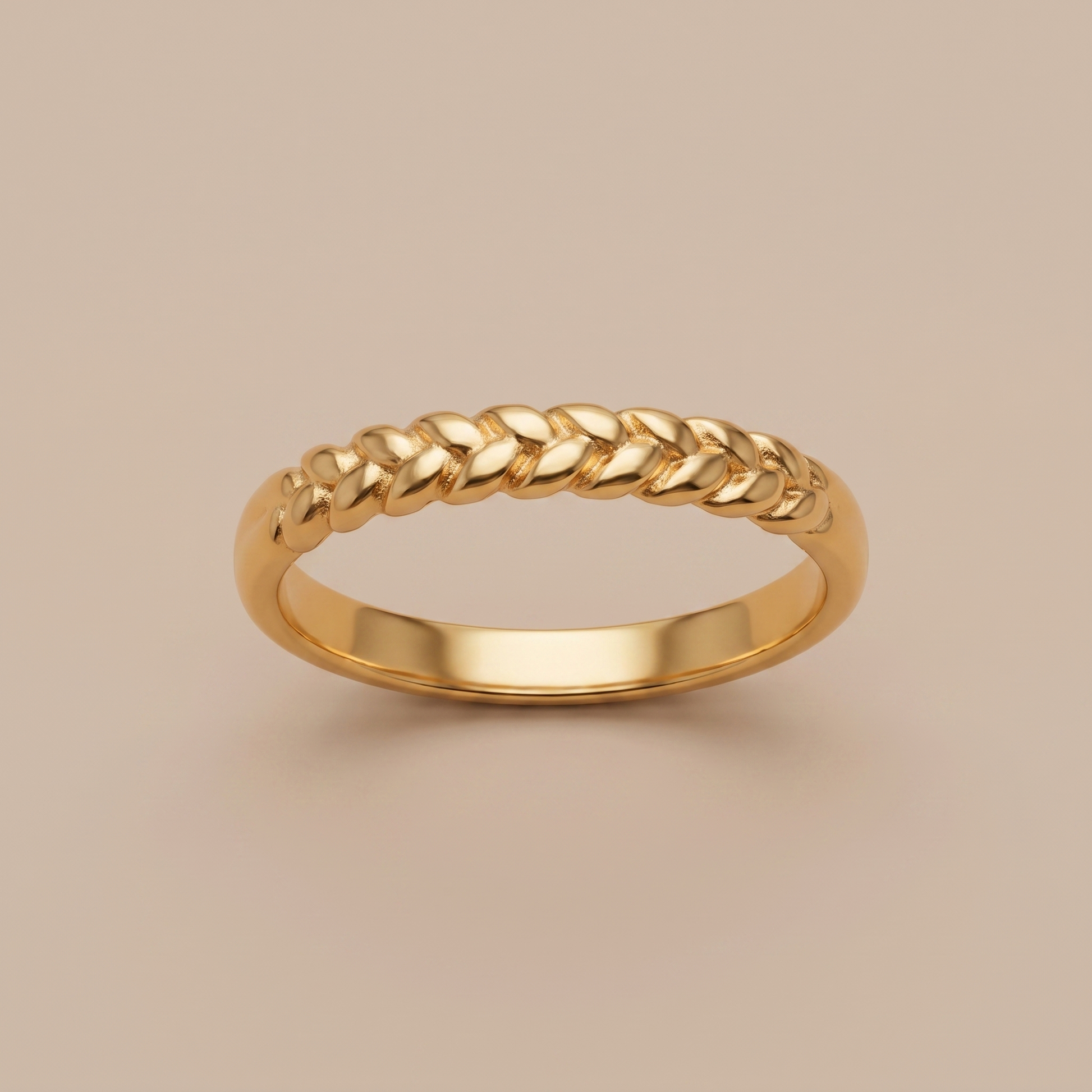 Asea Laurel Wreath Band Ring — front view
