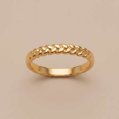 Asea Laurel Wreath Band Ring — front view