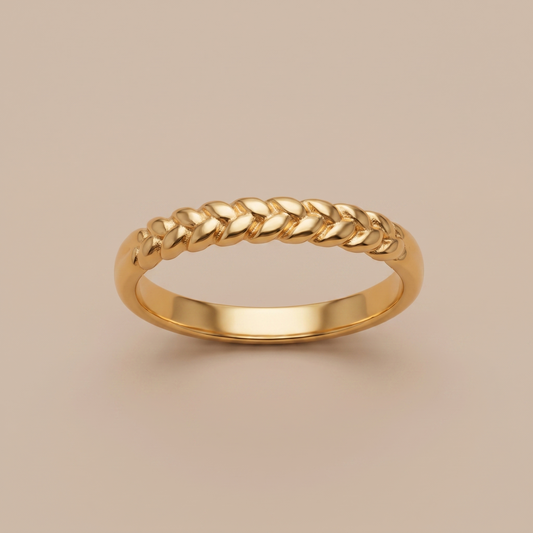 Asea Laurel Wreath Band Ring — front view