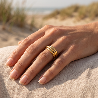 Asea Kindred Trio Ring — worn by model